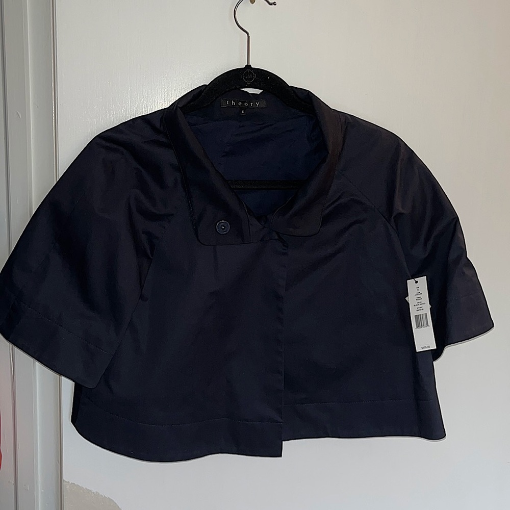 NWT Theory Black Indigo Short Jacket